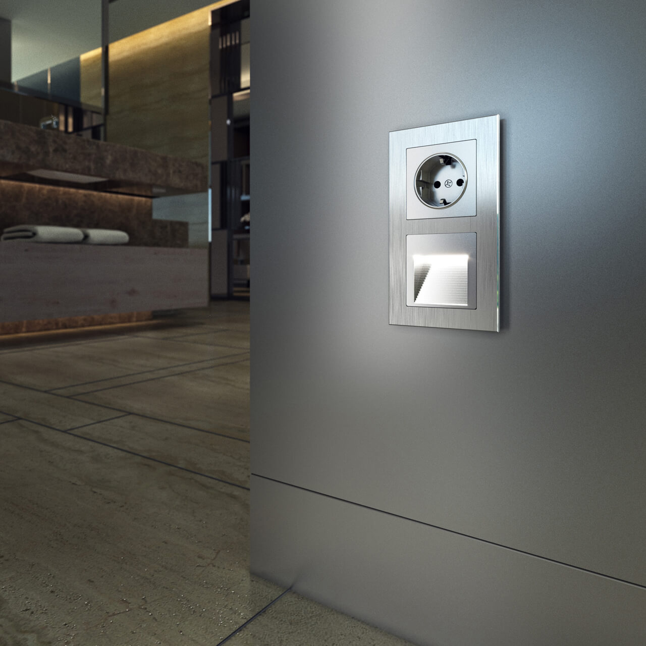 Розетка с заземлением Werkel серебряный W1171006 4690389156410 в Москве