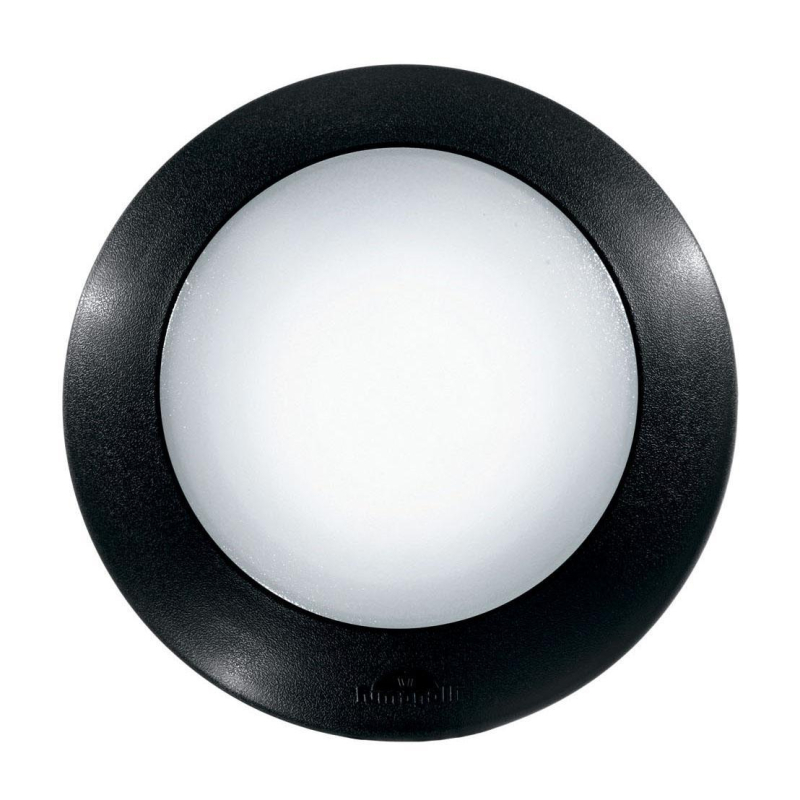 Уличный настенный светодиодный светильник Ideal Lux Berta AP1 Small Nero 096438