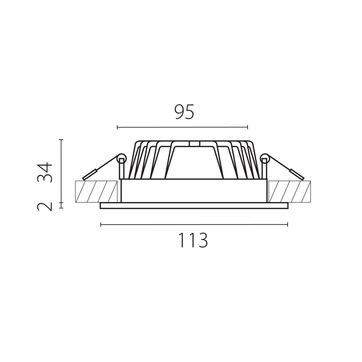Встраиваемый светильник ip65 CCT Lightstar ZoccoIP65 223070IP65CCT