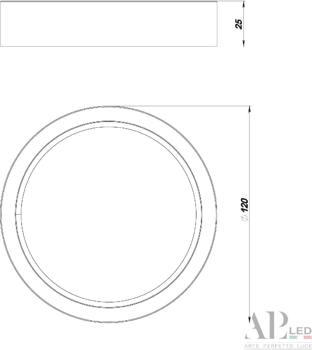Накладной светильник Arte Perfetto Luce Ingrid 3322.LDY6004M/6W/4K