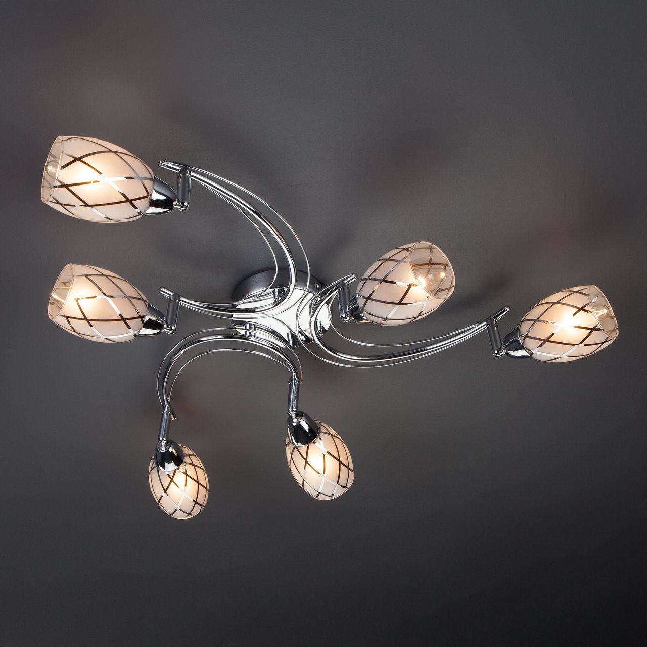 Потолочная люстра Eurosvet Christina 30128/6 хром