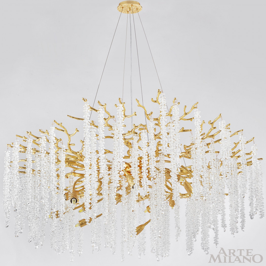 Подвесная люстра Arte Milano Milan 231901/D1000/14/A Gd