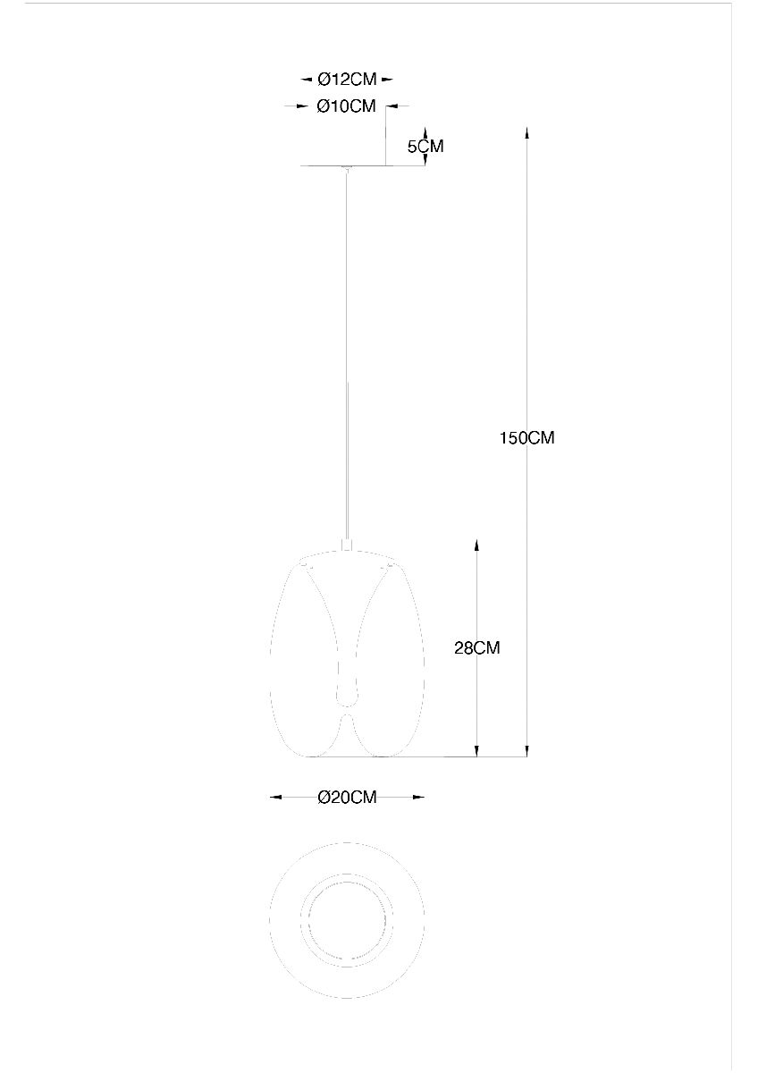 Подвесной светильник Divinare Campo 5874/07 SP-8