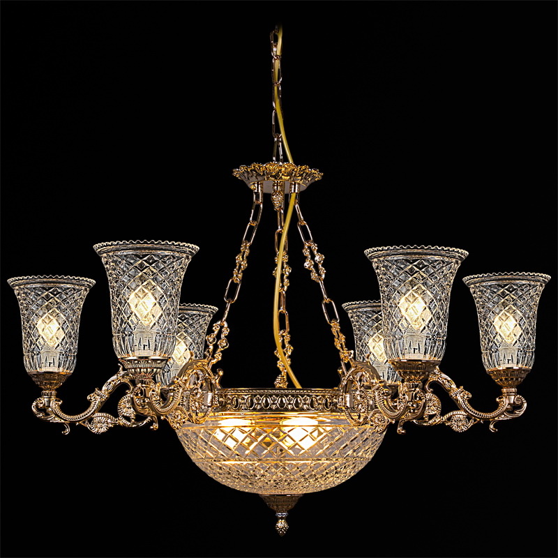 Подвесная люстра Illumico IL7286-9P-48 GD