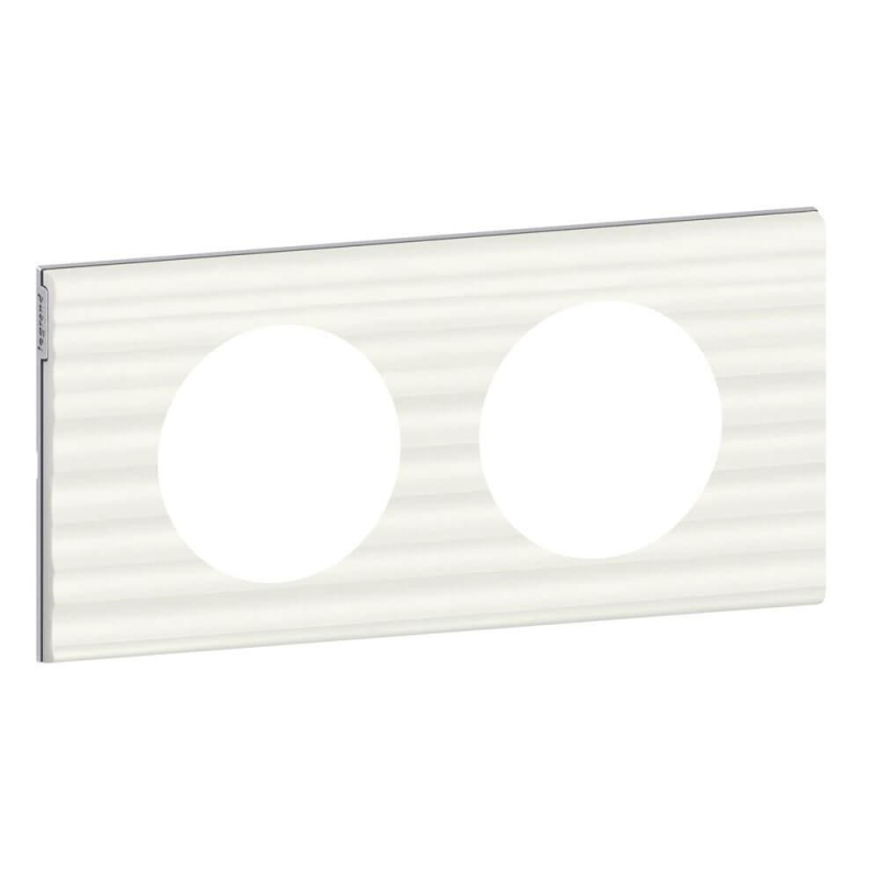 Рамка 2-постовая Legrand Celiane Corian белый рельеф 069012