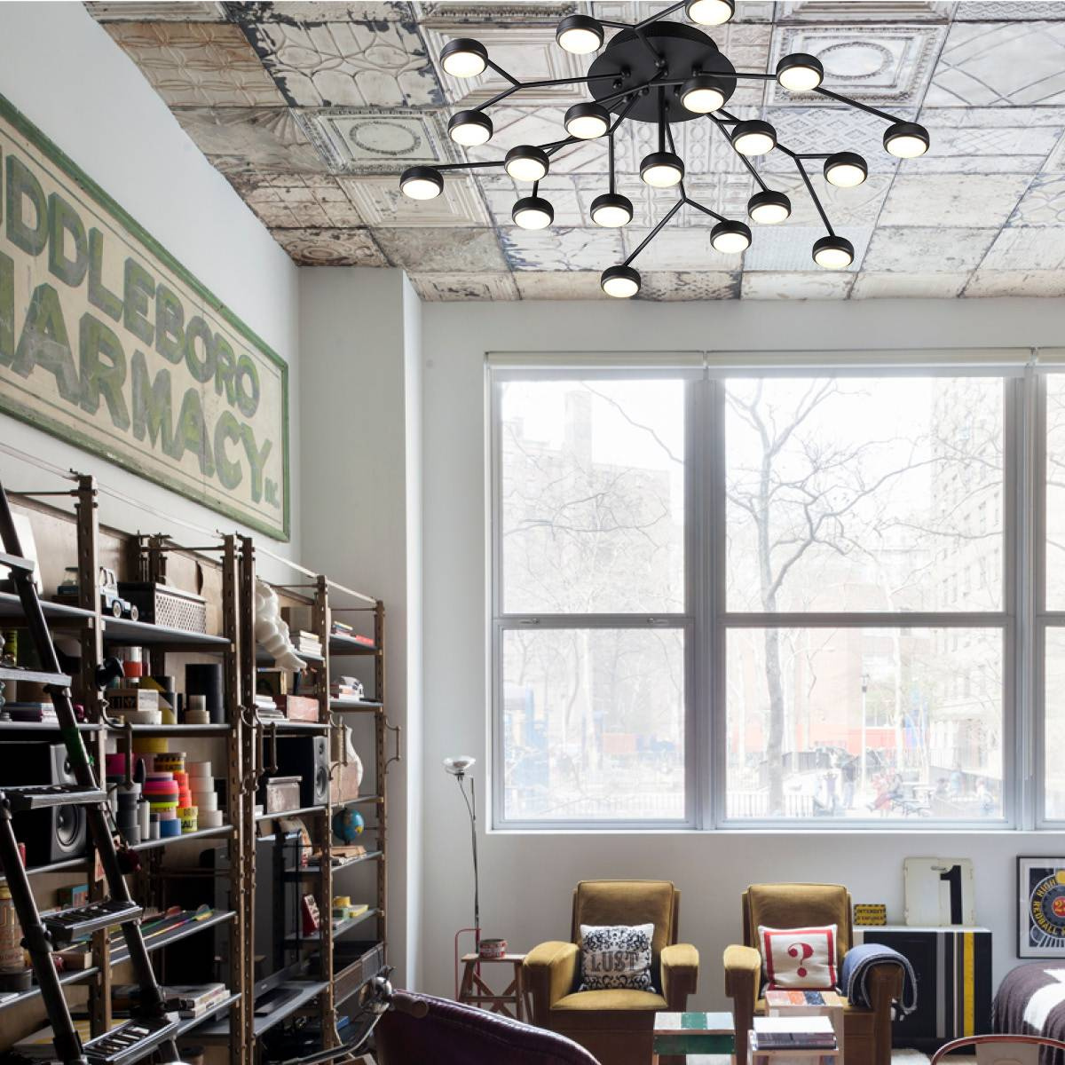 Потолочная светодиодная светодиодная люстра Odeon Light Stardust 3865/80CL