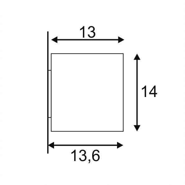 Уличный настенный светильник SLV Big Theo Up-Down Out 229575