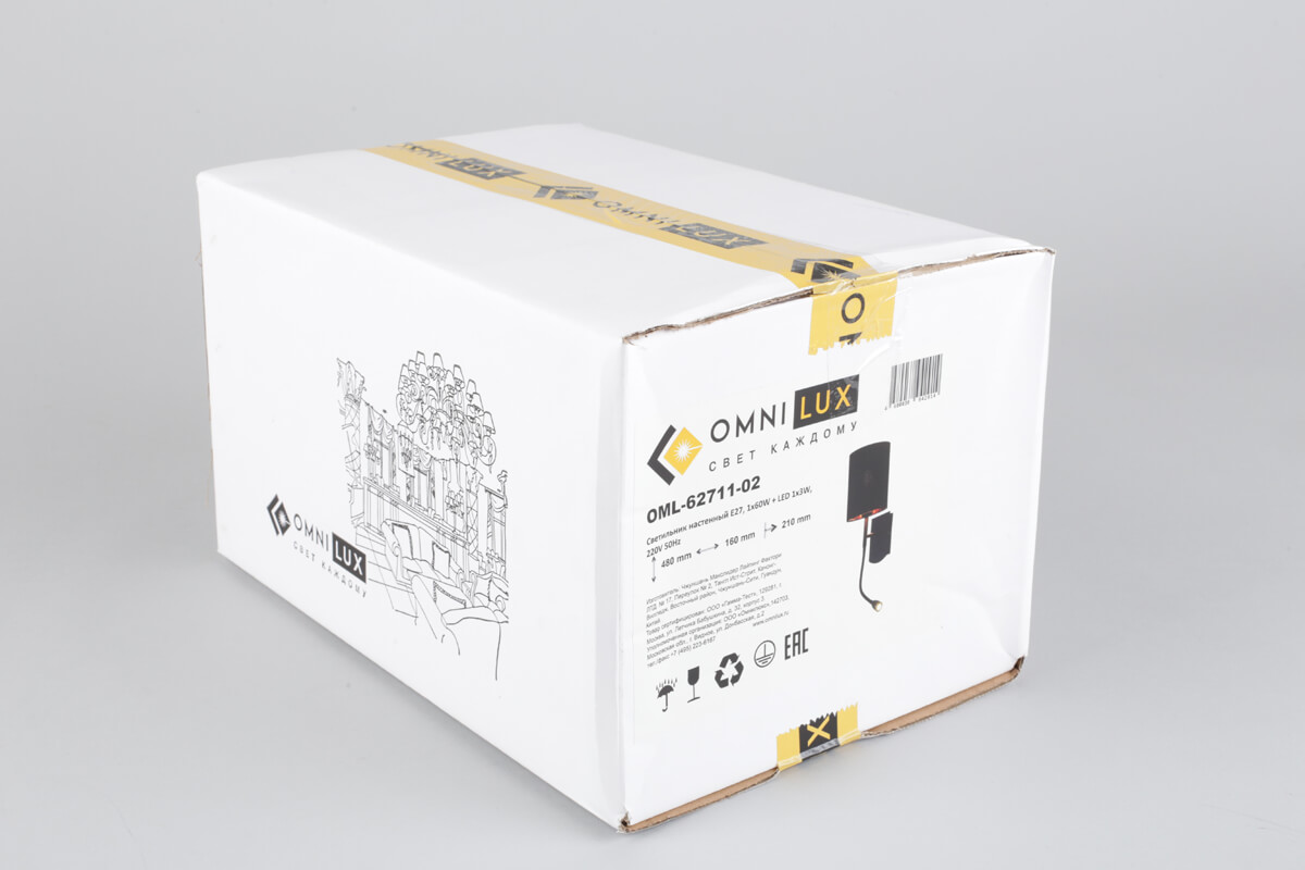 Бра с выключателем на корпусе Omnilux Ocricchio OML-62711-02