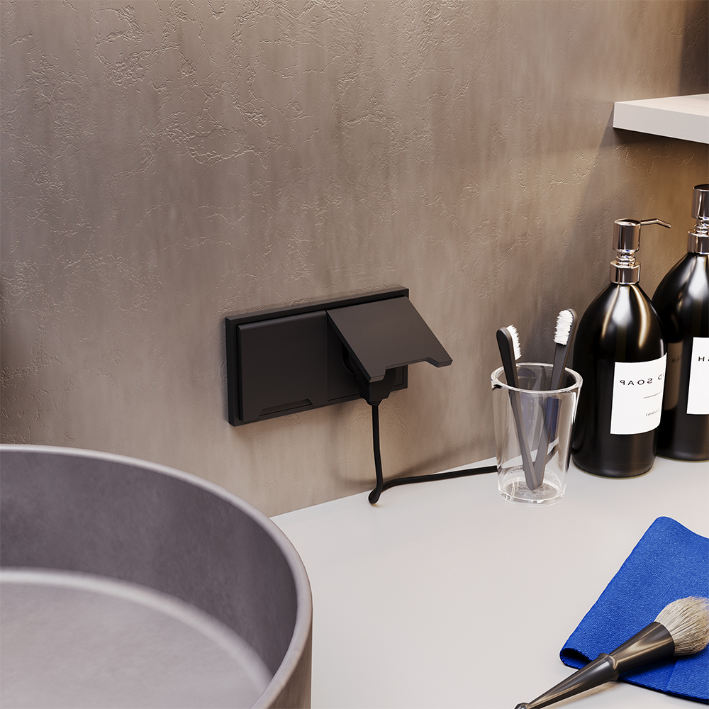 Рамка на 2 поста Voltum S70 VLS100208 (черный матовый)