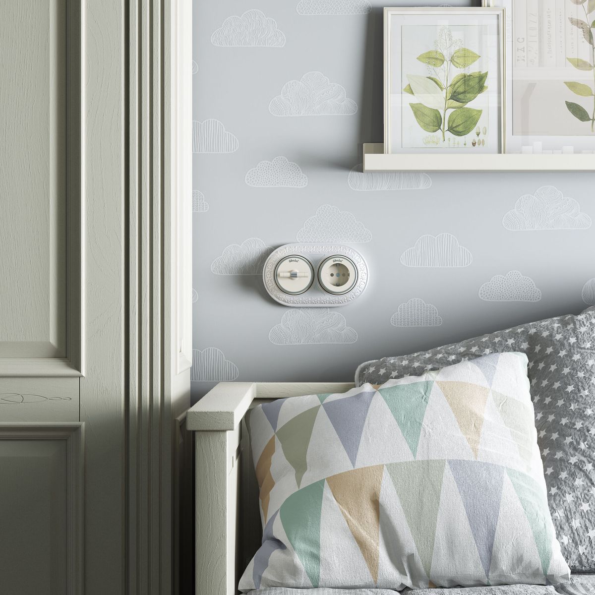 Выключатель на 4 положения двухклавишный Werkel Vintage 4690389183201 W5822055