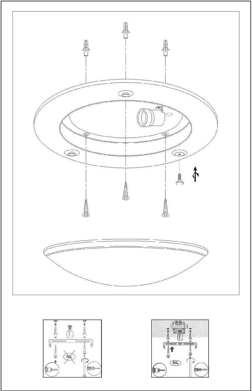 Настенно-потолочный светильник Lucide Basic 07104/30/09