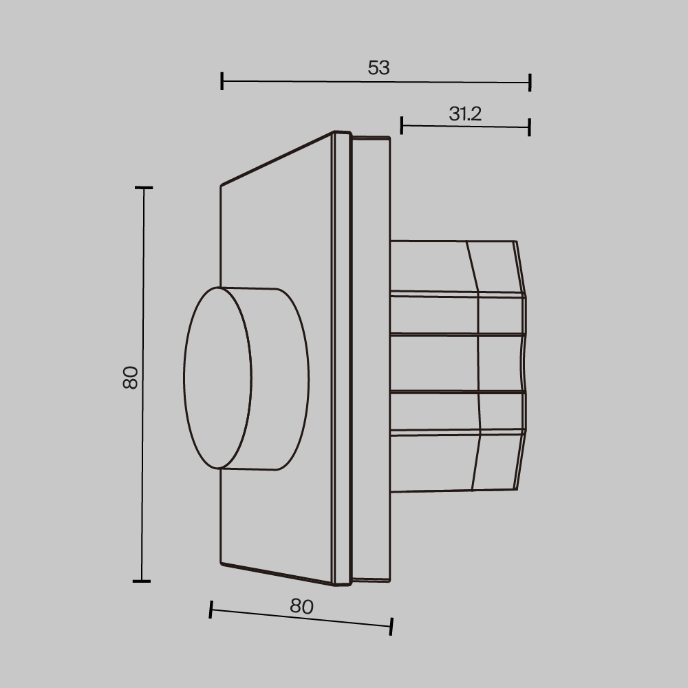 Роторная панель управления Maytoni Dali 721038