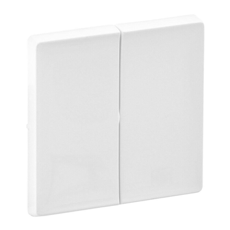 Лицевая панель Legrand Valena Life выключателя двухклавишного белая 755020