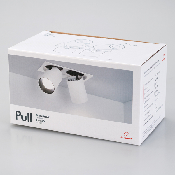 Встраиваемый спот Arlight LTD-Pull-S110x210-2x10W Day4000 031361