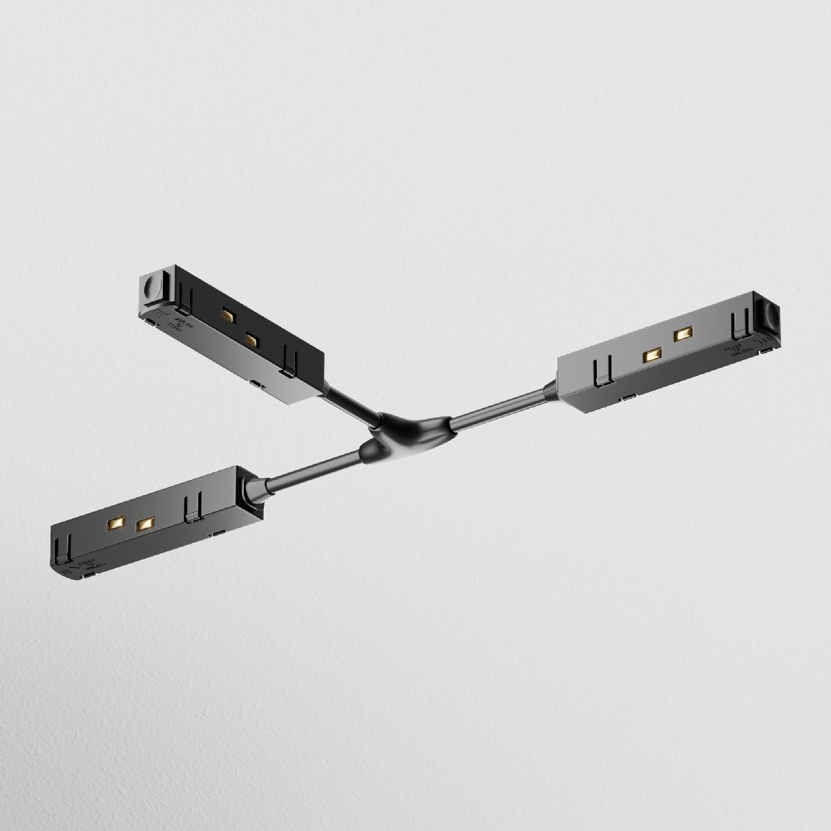 T-образный коннектор питания для магнитного шинопровода Maytoni Technical Magnetic track system Gravity TRA004CWT-22B