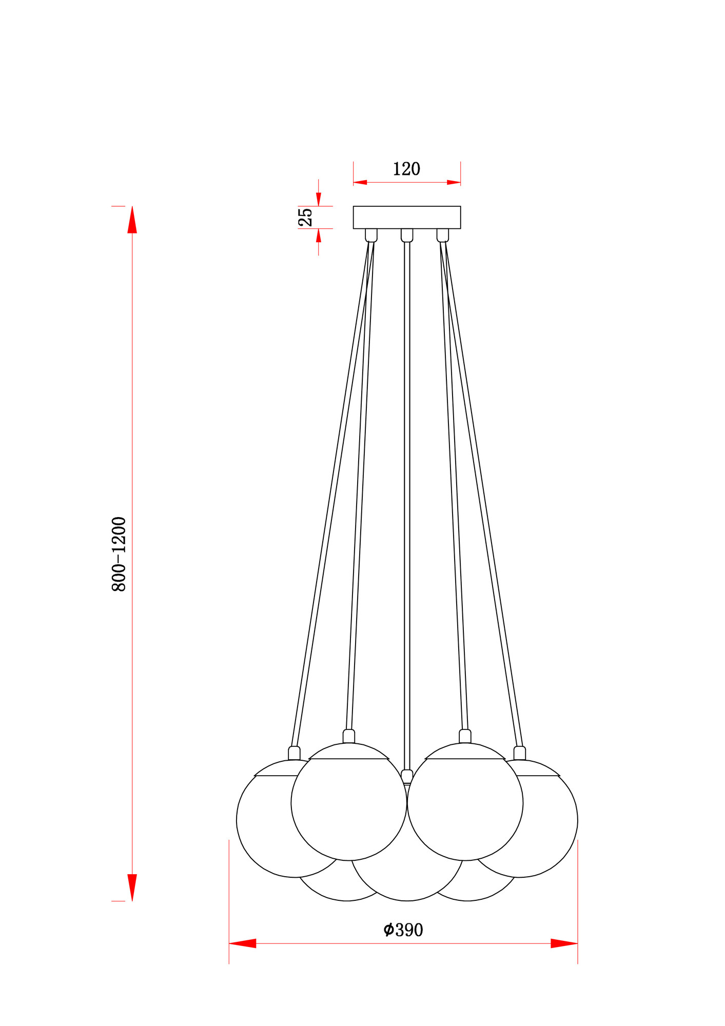 Подвесной светильник Freya Fiesta FR5231PL-07CH