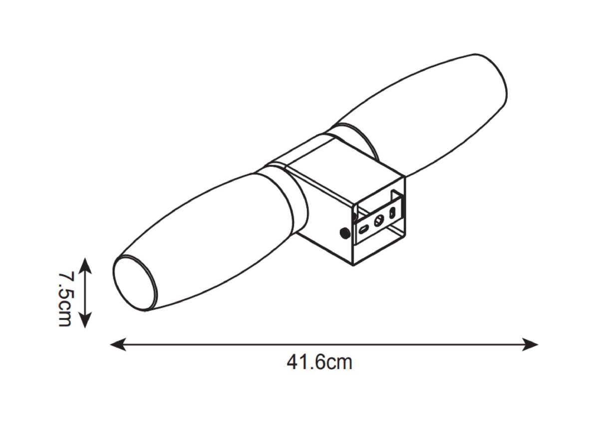 Подсветка для зеркал Arte Lamp Aqua-bastone A1209AP-2BK