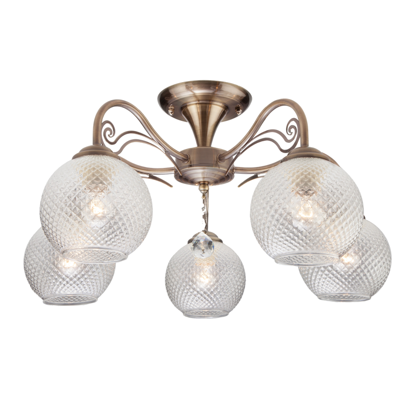 Потолочная люстра Eurosvet Kristin 30139/5 античная бронза