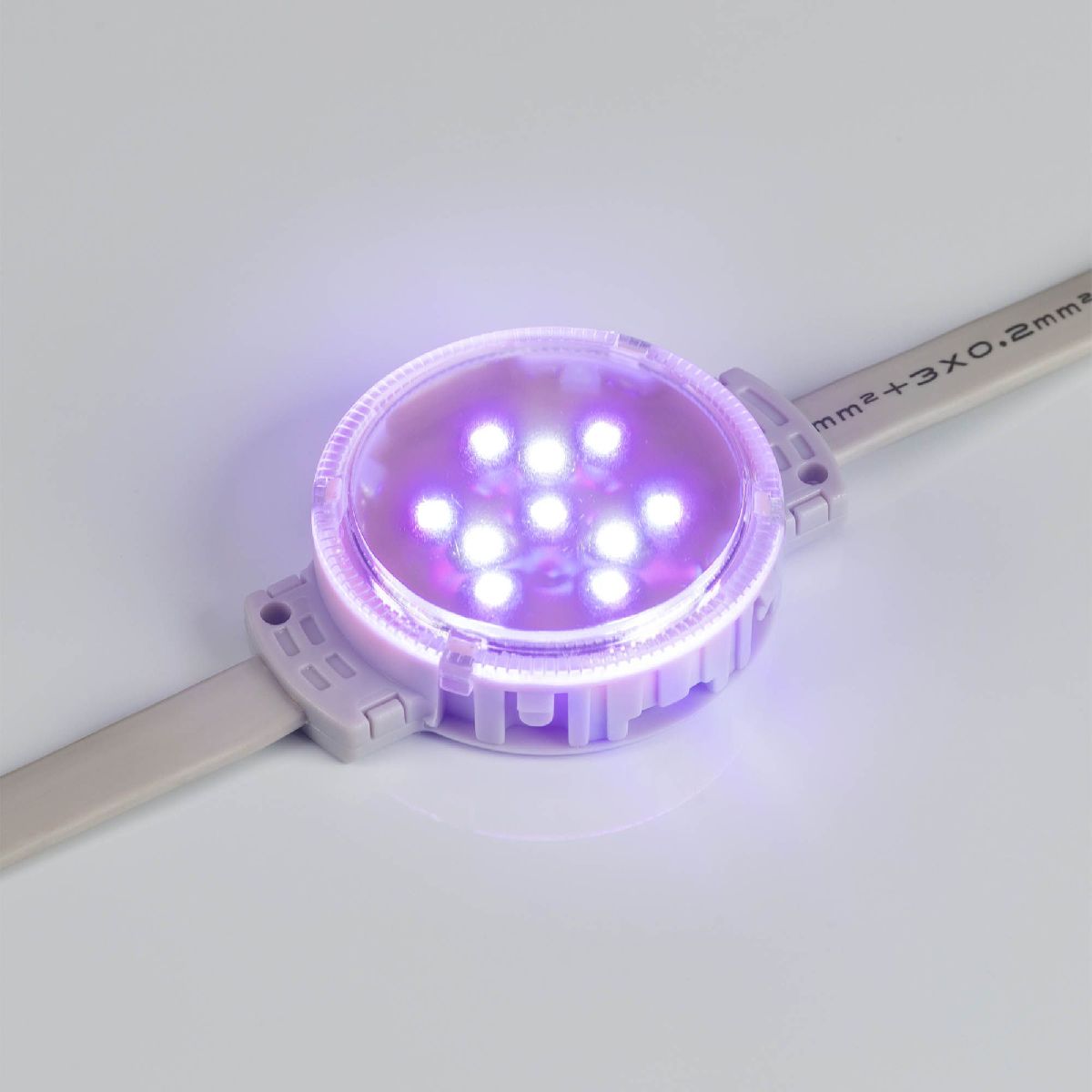 Модуль управляемый Arlight DMX-F10-D50 24V RGBW (2W, IP68, 120 deg) 036825