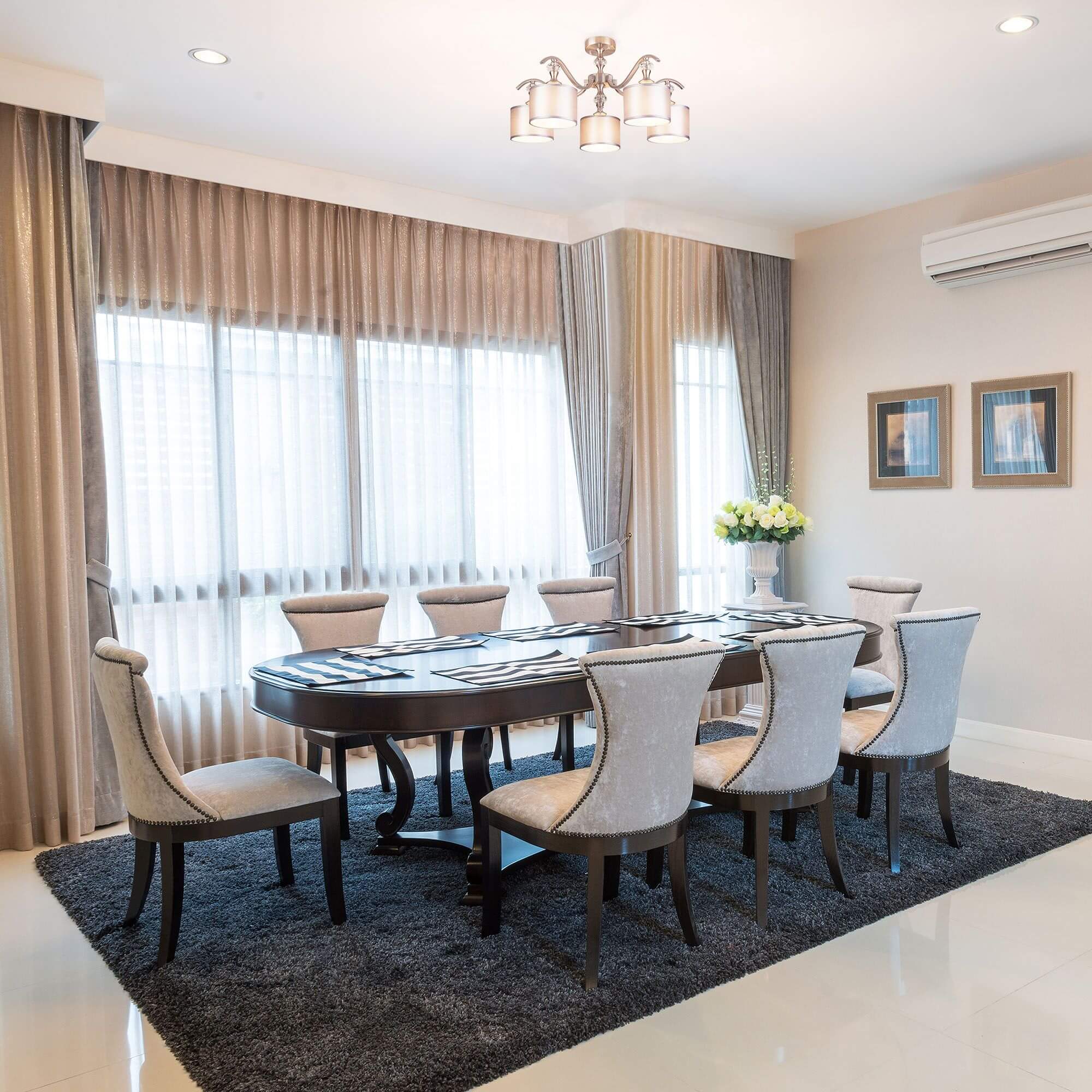 Потолочная люстра Eurosvet Ofelia 60070/5 сатин-никель в Москве