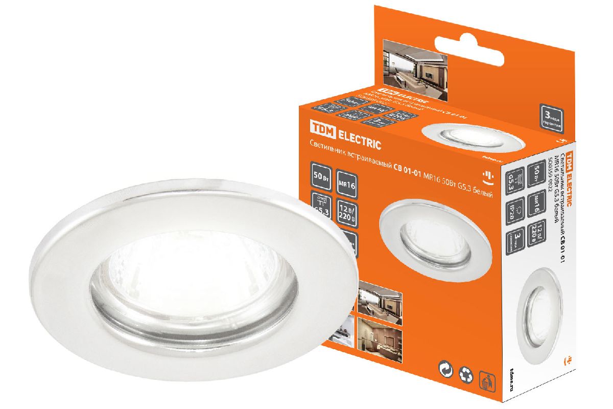 Встраиваемый светильник TDM Electric СВ 01-01 SQ0359-0022