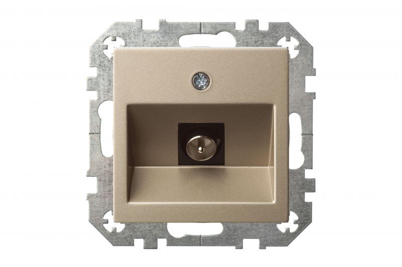 Розетка телевизионная (TV) F-разъем Liregus Epsilon 28-314