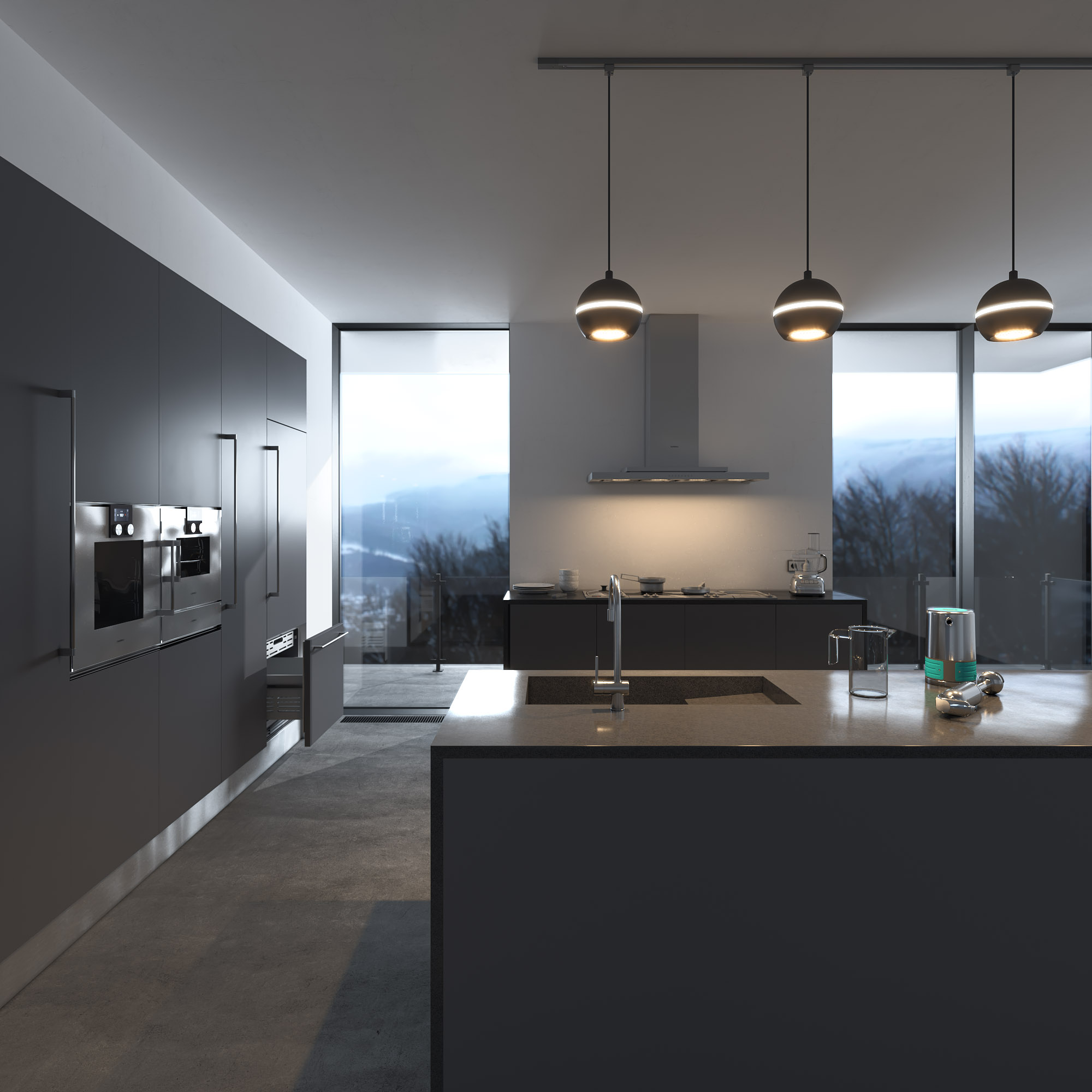 Однофазный шинопровод черный Elektrostandard Track Rail BK Surface 4690389178481