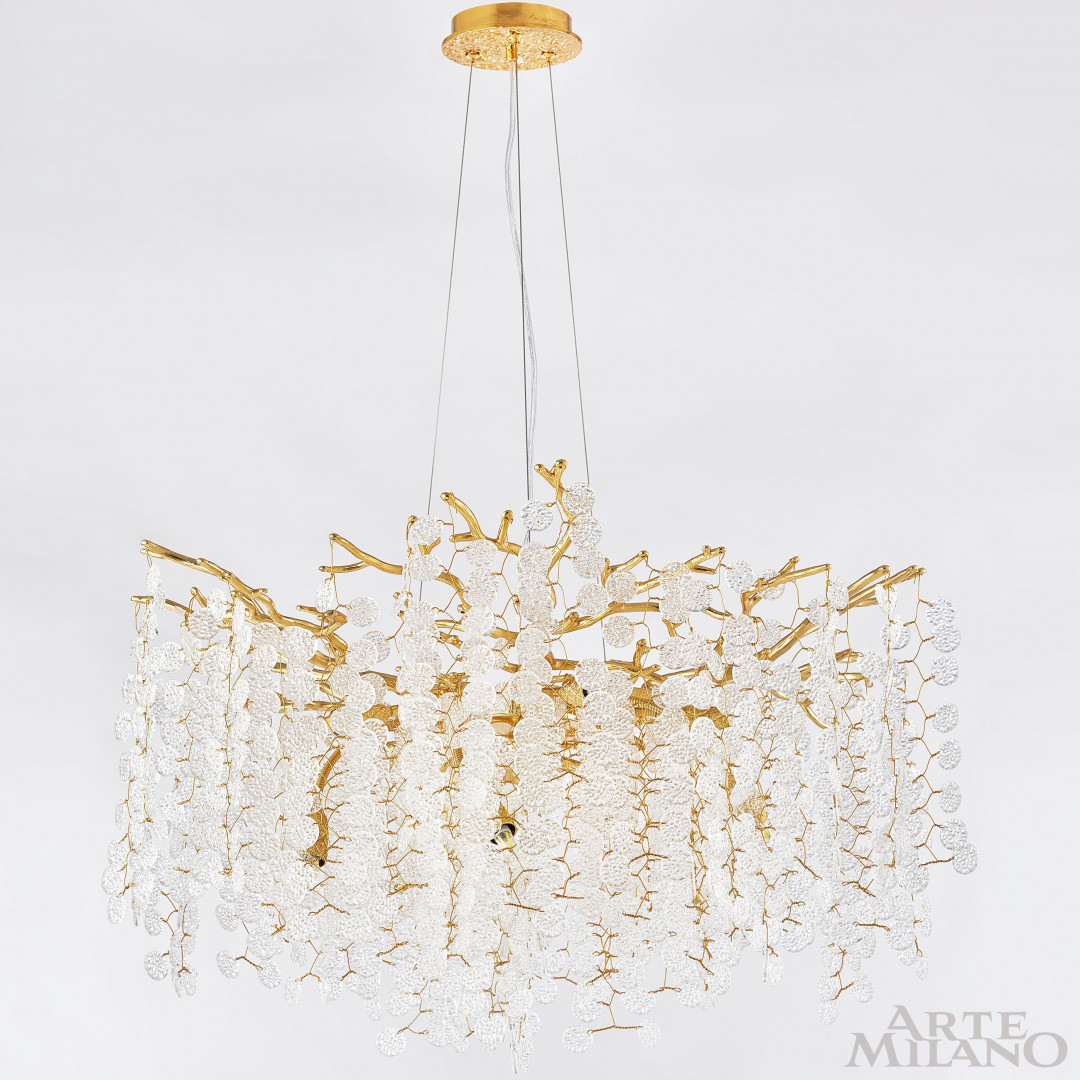 Подвесная люстра Arte Milano Milan 230901/D760/10/C Gd