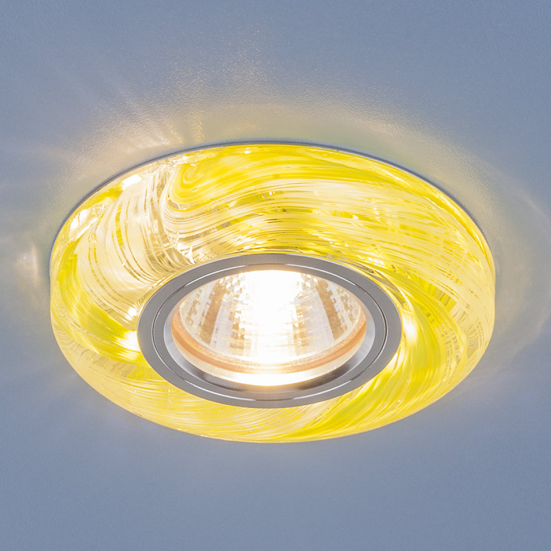 Встраиваемый светильник Elektrostandard 2191 MR16 CL/GR прозрачный/зеленый 4690389096136