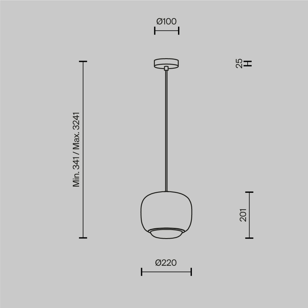Подвесной светильник Maytoni Brio MOD466PL-L12B3K