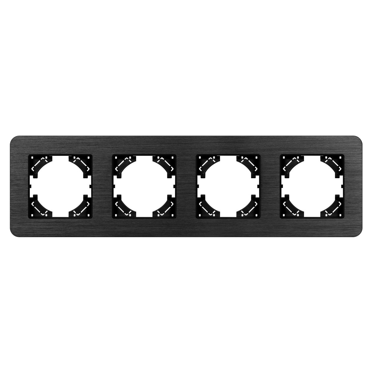 Рамка на 4 поста алюминиевая Arlight FRM-AKIRY-AL-4-BK 049732