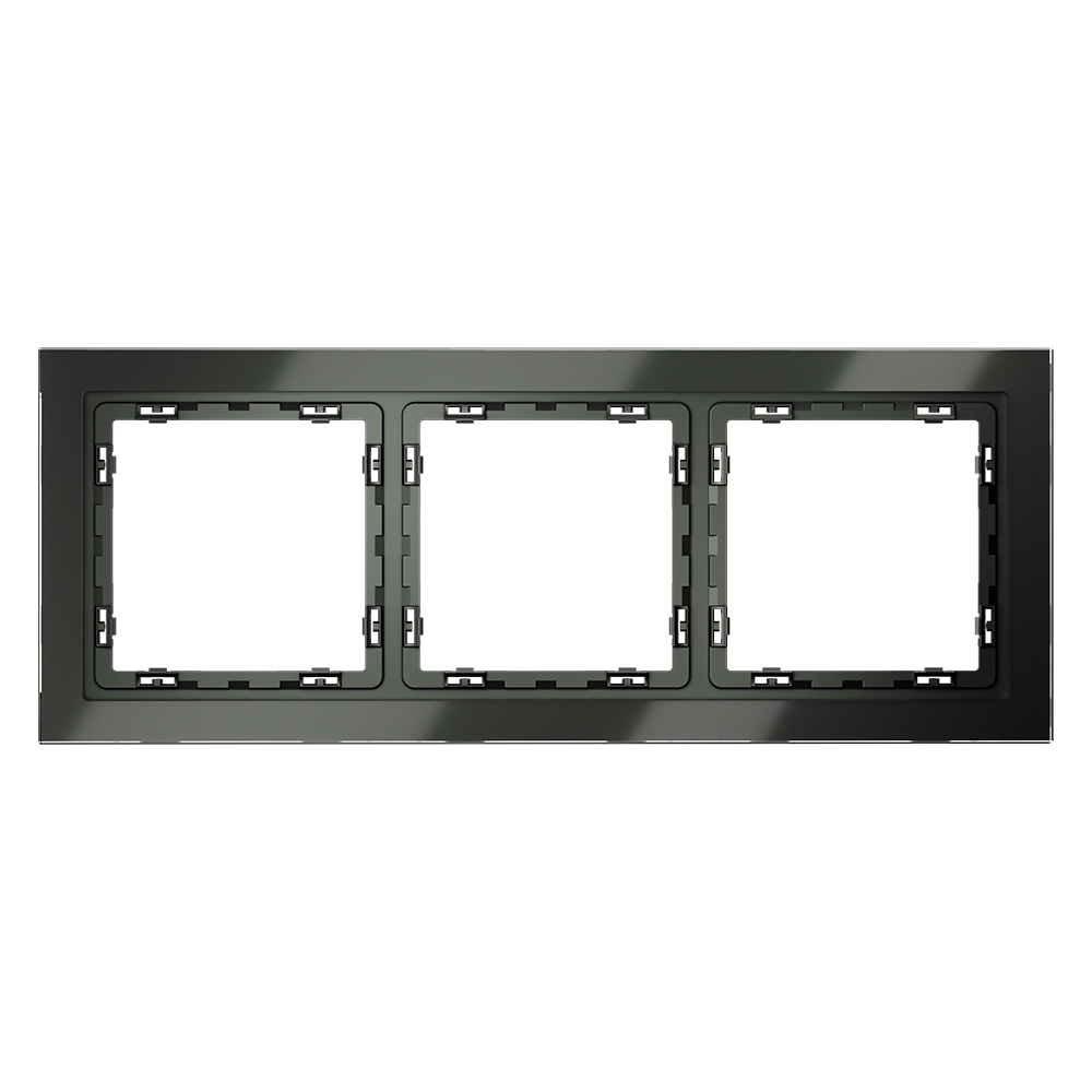 Рамка на 3 поста Voltum S70 VLS110306 (титан, стекло)