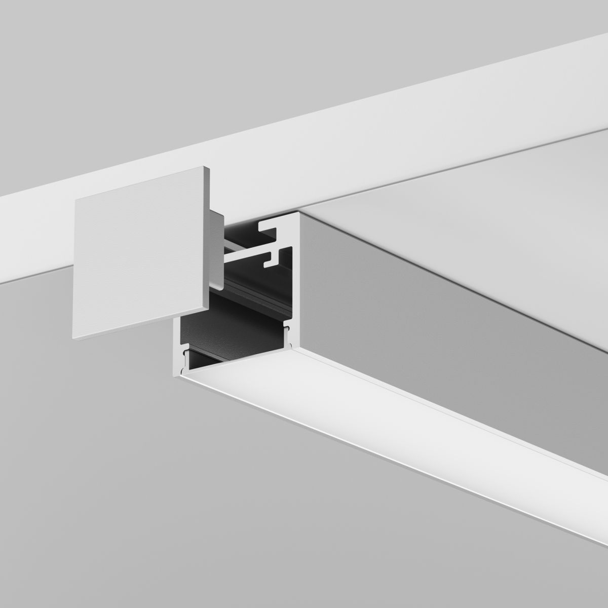 Комплект заглушек для профиля 25×22 2шт Maytoni Led Strip ALM-2522-S-EC 642065