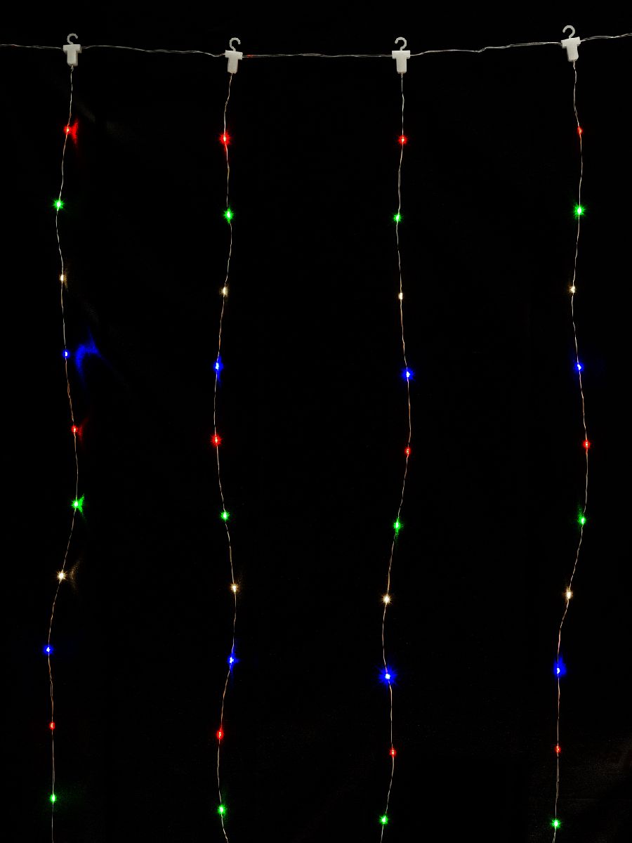 Светодиодная гирлянда TDM Electric Роса - занавес 5V разноцветная 8 режимов SQ0361-0088