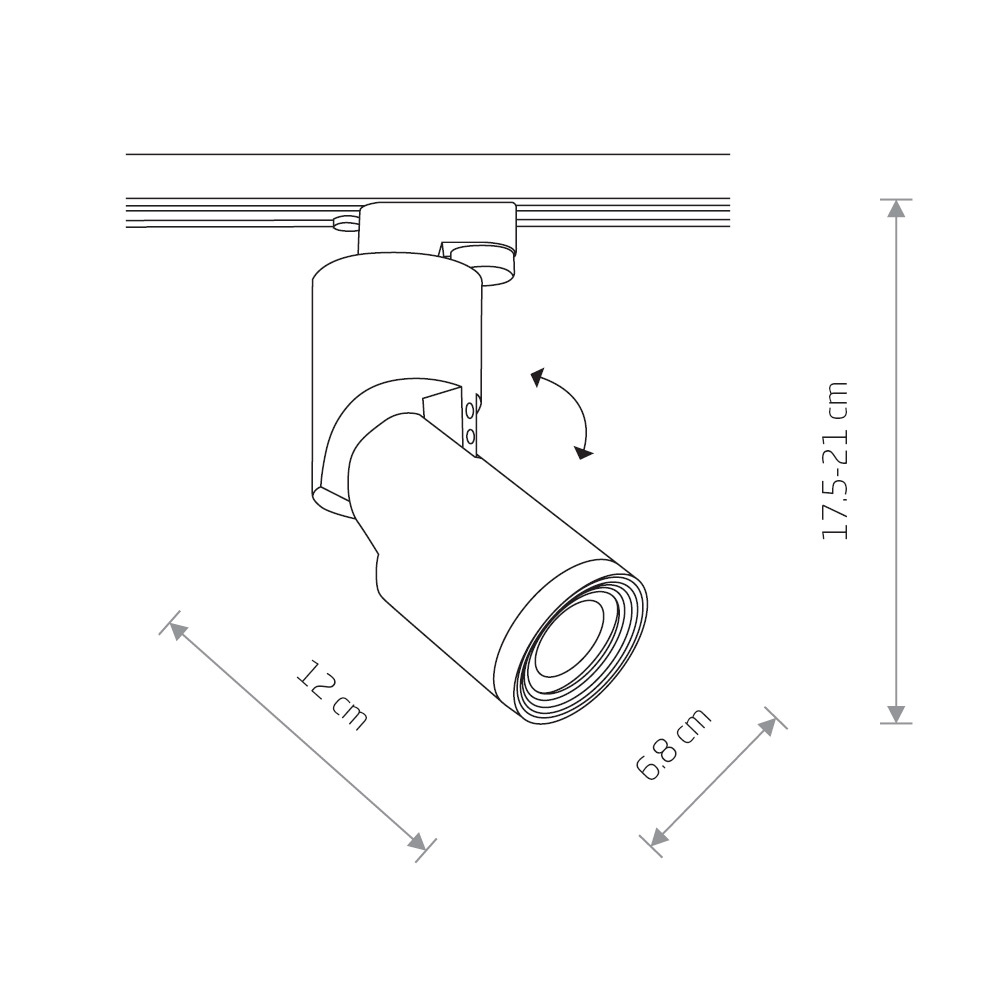 Трековый светильник Nowodvorski Profile Mike 7662