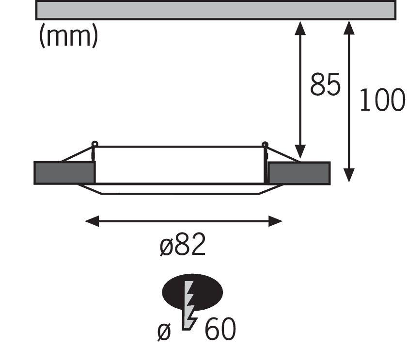 Встраиваемый светодиодный светильник Paulmann EBL Set Led 3955