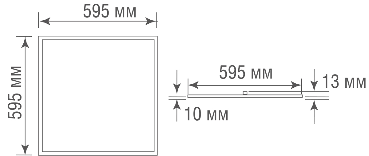 Светодиодная панель Donolux Prisma DL18013WW3YG IP65