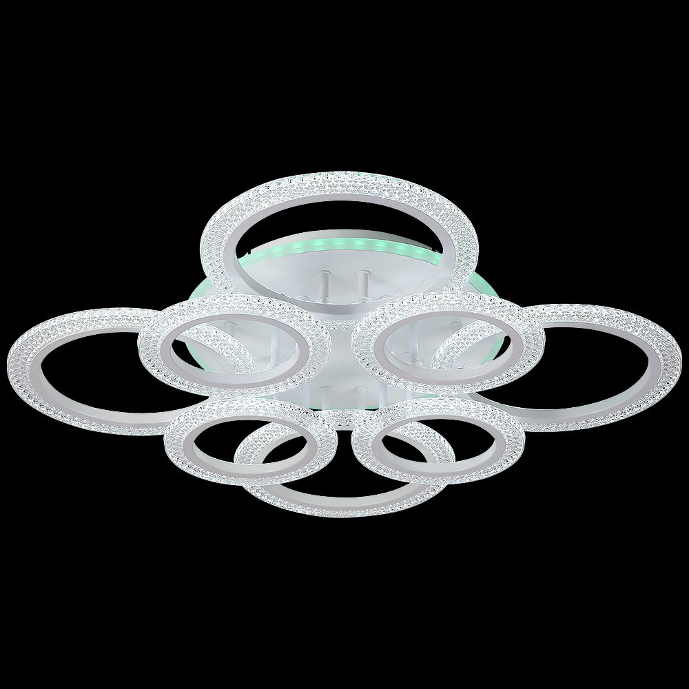 Потолочная люстра Reluce 08488-0.3-4+4CRGB WH(RGB)