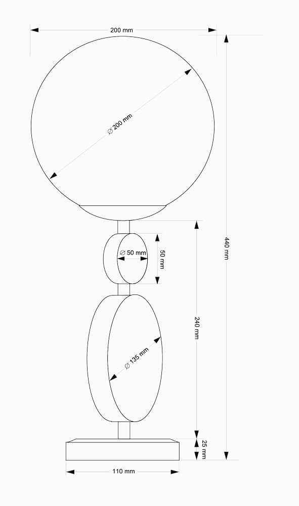 Настольная лампа Kutek Dimaro DIM-LG-1(N)