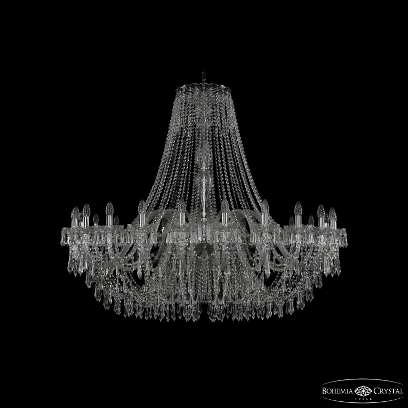 Подвесная люстра Bohemia Ivele Crystal 1403/24/530 Ni