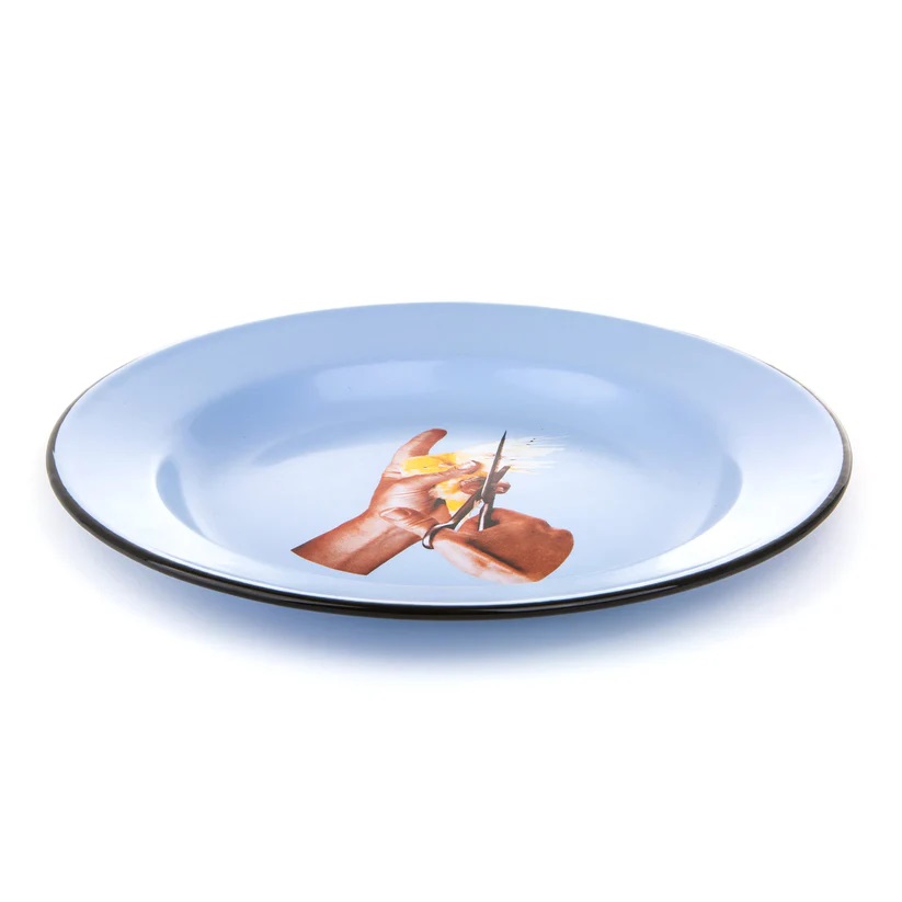 Тарелка Seletti Bird Toiletpaper Enamel 16840