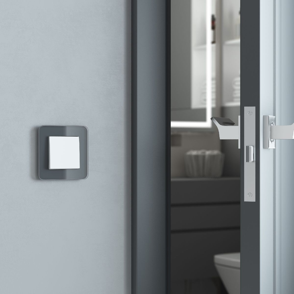 Перекрестный выключатель одноклавишный Werkel 4690389191831 W1113061 a062401