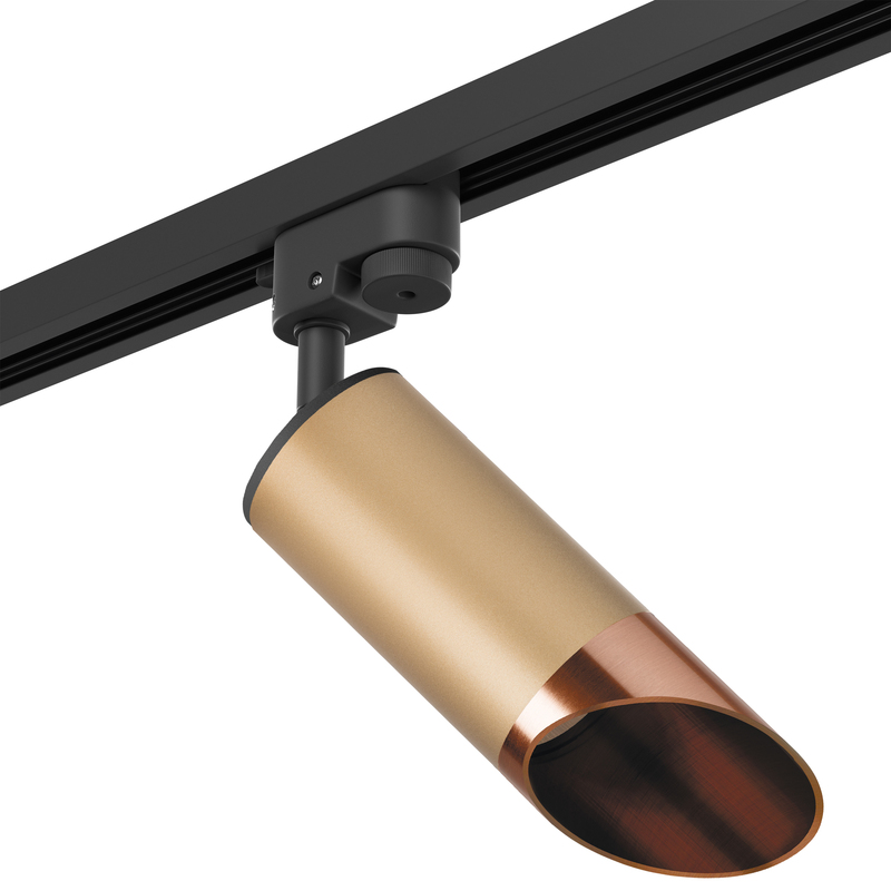 Трековый светильник (золото) Lightstar Rullo R1T440130 (214440+592057+201430)