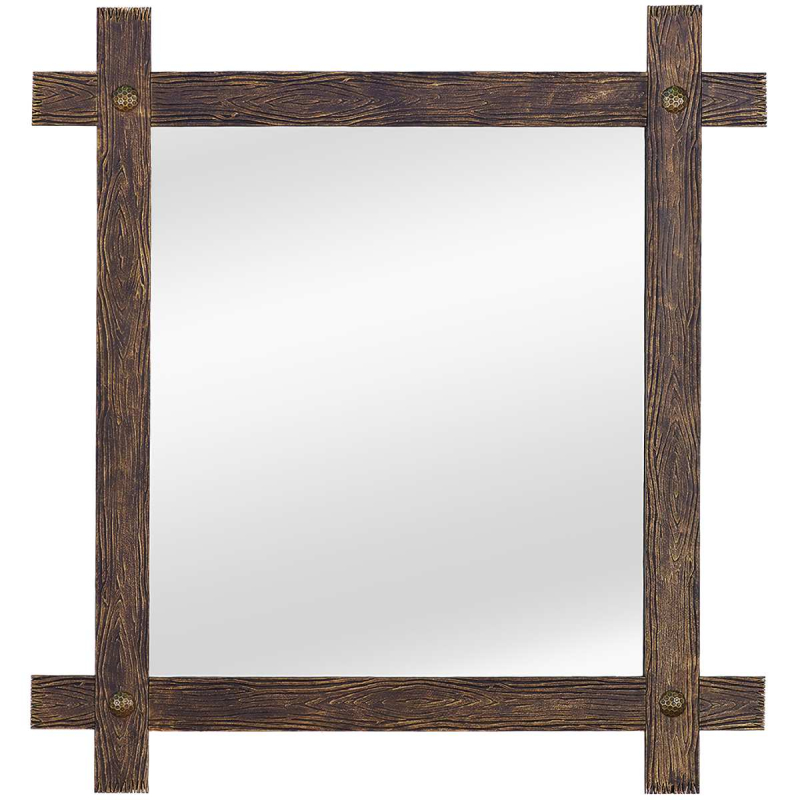 Зеркало Runden Кора II золото/коричневый V20101