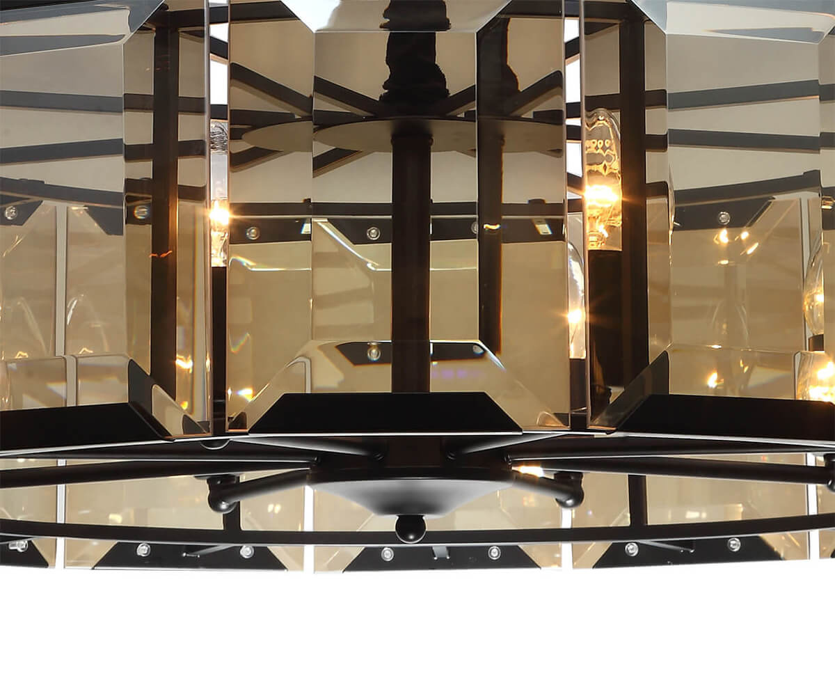 Подвесная люстра Lumien Hall Талия 3002/8P-BK-CGN