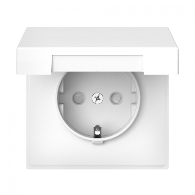 Розетка с заземл. со шторк. с крышк. Systeme Electric ArtGallery Лотос GAL001346S