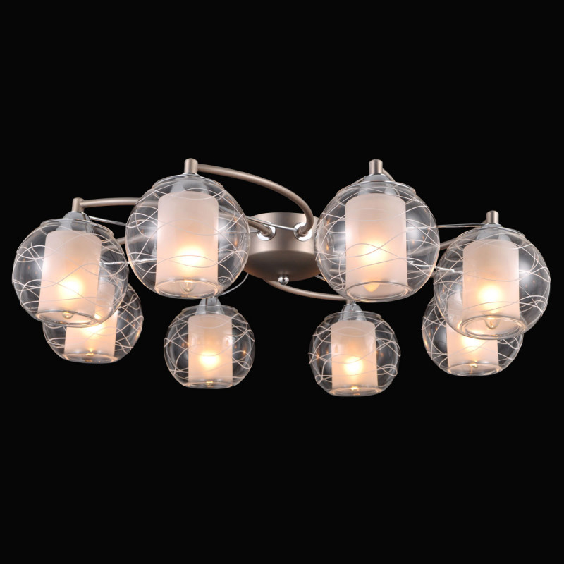 Накладная люстра Natali Kovaltseva TWIN 75089/8C NICKEL, CHROME