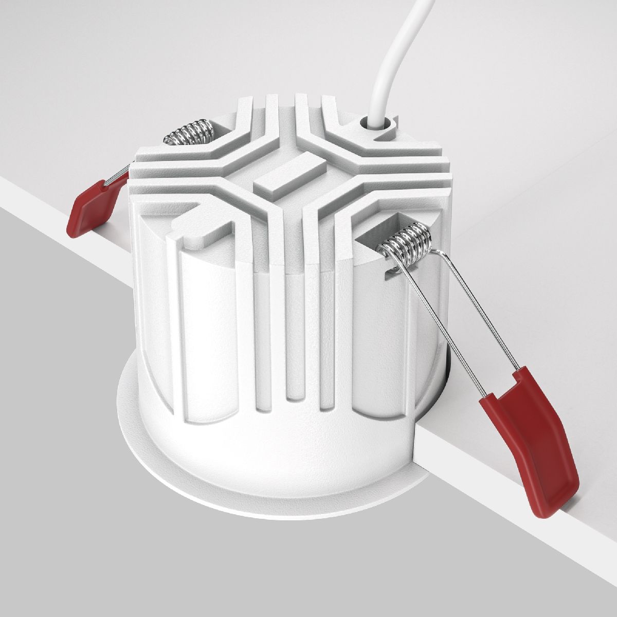 Встраиваемый светильник Maytoni Technical Alfa LED DL043-01-15W4K-RD-W