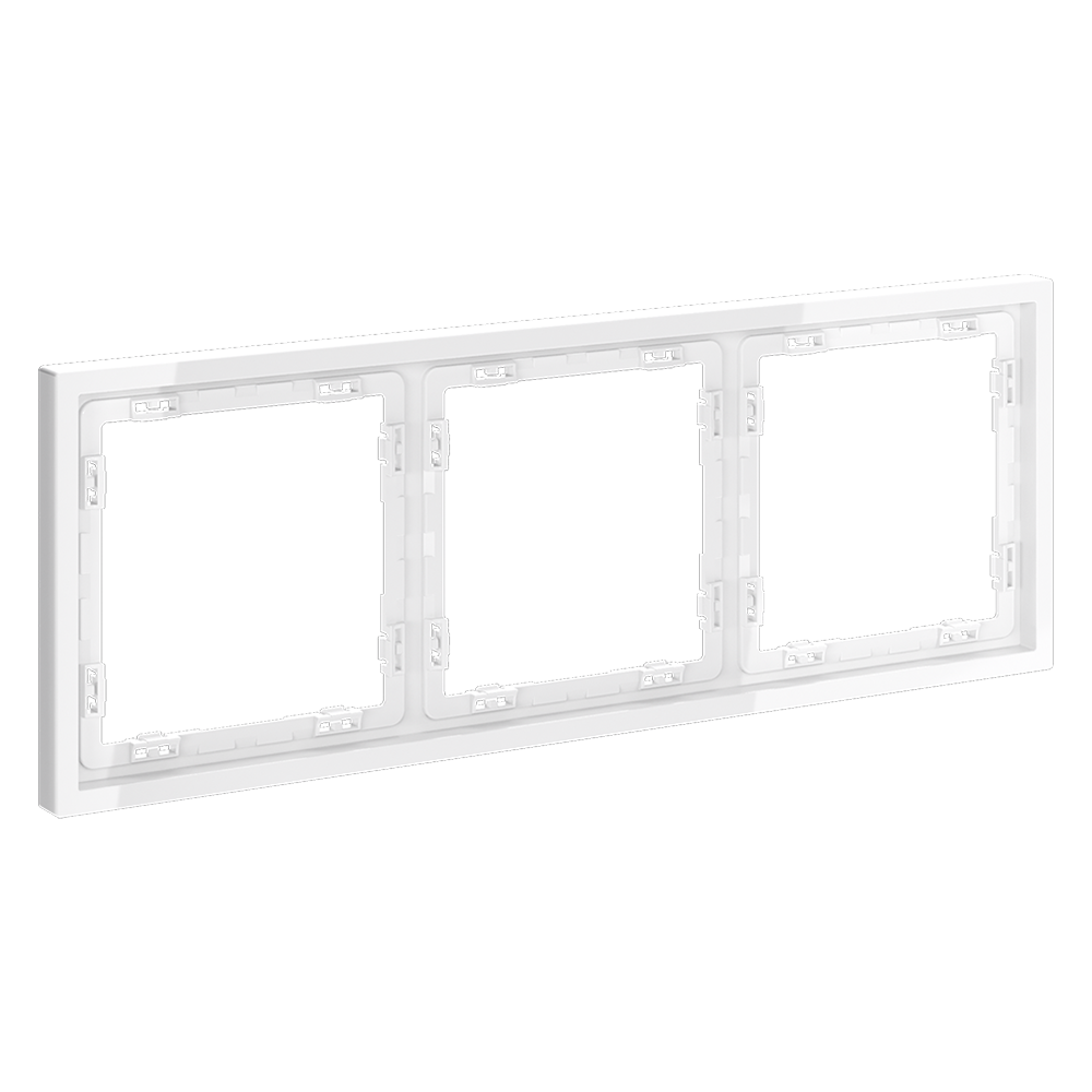 Рамка на 3 поста Voltum S70 VLS100301 (белый глянцевый)