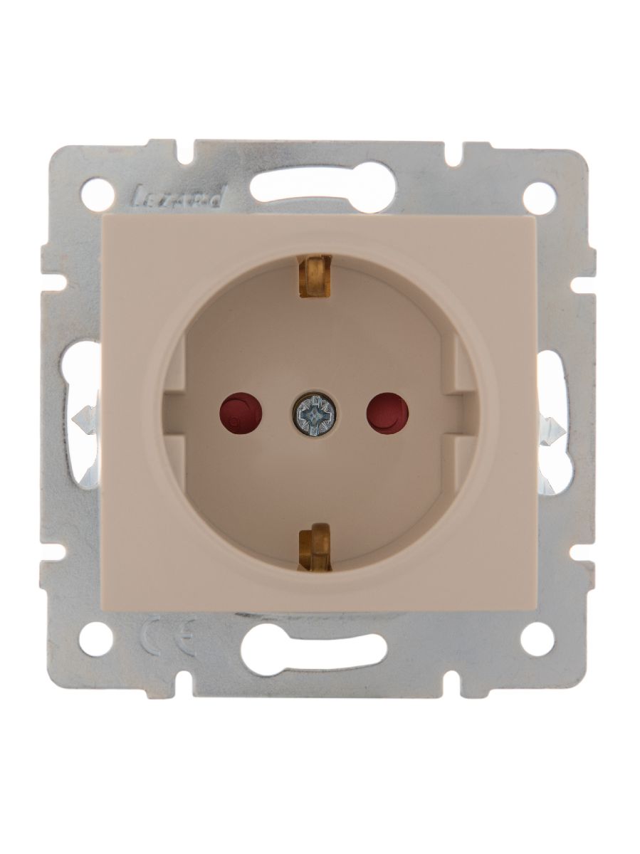 Розетка с защитой от детей Lezard Karina 707-0388-124